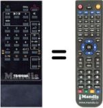 Replacement remote control Toshiba SEC2270