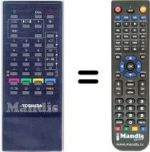 Replacement remote control Toshiba WHV7802