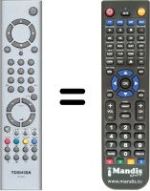 Replacement remote control Toshiba SEC3319