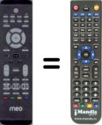 Replacement remote control WHV15094W
