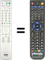 Replacement remote control HVS54975