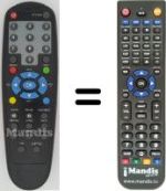 Replacement remote control HVS53598
