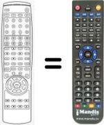 Replacement remote control HVS54083