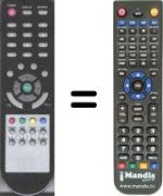 Replacement remote control HVS54764