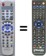 Replacement remote control HVS54910