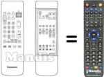 Replacement remote control HVS54356