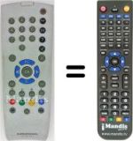 Replacement remote control Grundig HVS53318