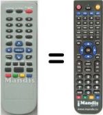 Replacement remote control HVS54965