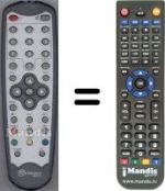 Replacement remote control HVS53330