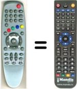 Replacement remote control HVS53475