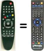 Replacement remote control HVS53476