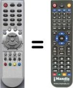 Replacement remote control HVS54920