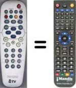 Replacement remote control Philips HVS54807