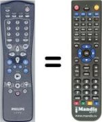 Replacement remote control Philips HVS54494