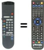 Replacement remote control Philips HVS54523