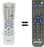 Replacement remote control Philips HVS54261