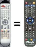 Replacement remote control Schaub Lorenz HVS54925