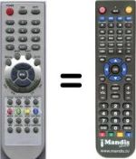 Replacement remote control HVS54917