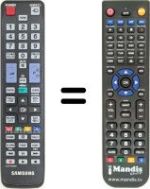 Replacement remote control Samsung HVS57570