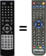 Replacement remote control HVS57515