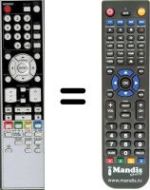 Replacement remote control HVS57541
