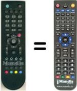 Replacement remote control HVS53309