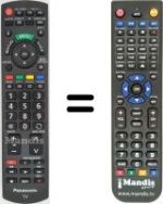 Replacement remote control Panasonic HVS57465