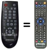 Replacement remote control HVS59060