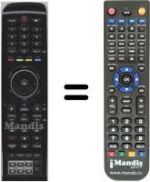 Replacement remote control HVS57650