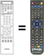 Replacement remote control Samsung PW 21G5 VD