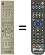 Replacement remote control Samsung DW 21G6 VD
