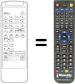 Replacement remote control 076100R001