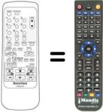Replacement remote control Sinudyne SV 9088