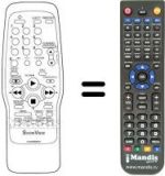 Replacement remote control Orion VH 10222