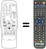 Replacement remote control Sinudyne SV 11224
