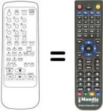 Replacement remote control 07660BU020