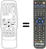 Replacement remote control United TVC 2140 SI