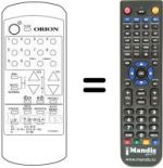 Replacement remote control 076L078080