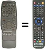 Replacement remote control United TVC 4148 SI