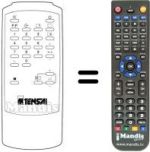 Replacement remote control 105 079