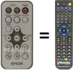 Replacement remote control Epson S1 H