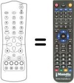 Replacement remote control Aristona 14 PT 1565