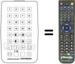 Replacement remote control 16 CHANNELS IR