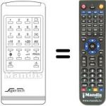 Replacement remote control Supertech CTV 2119