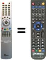 Replacement remote control Telesystem 27' ORUM (B)