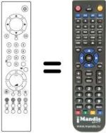 Replacement remote control Sharp 21 LT 45S(IT)