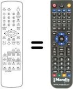 Replacement remote control RM 07201