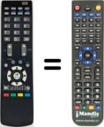 Replacement remote control Ultravox UX 19 LC10