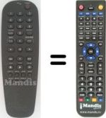 Replacement remote control Philips DVD 722