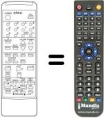 Replacement remote control 331 G